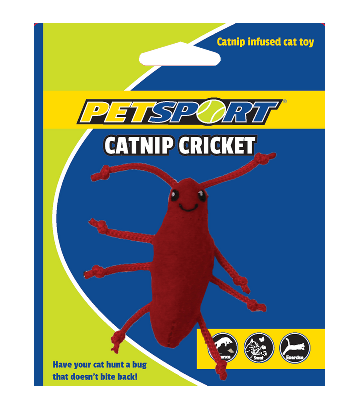 
  Petsport Catnip Cricket Rood - artikelnummer PETS70134B
