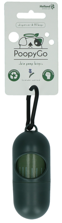 PoopyGo dispenser incl. 15 zakjes lavendelgeur