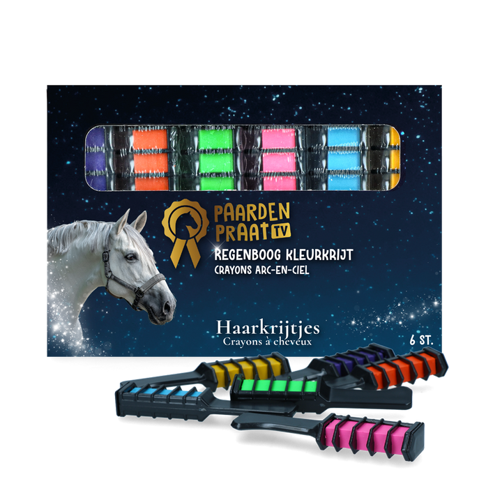 
  Paardenpraat Regenboog Kleurkrijt - artikelnummer PRAA5080
