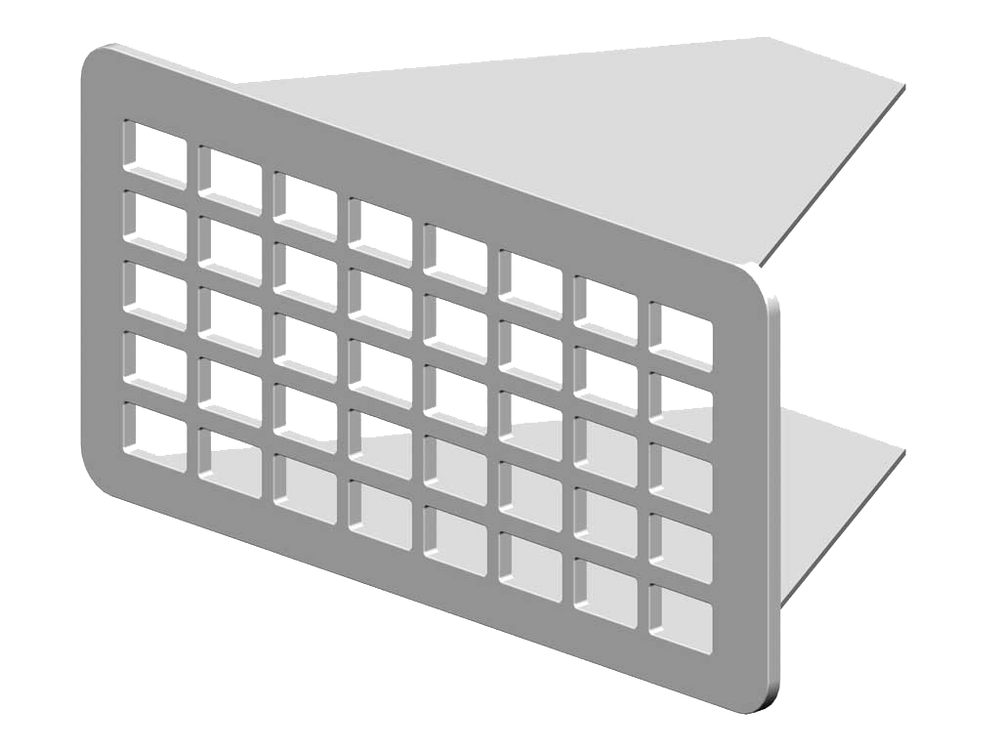 RenoFix RVS Renovatierooster 5 x 10,5 cm