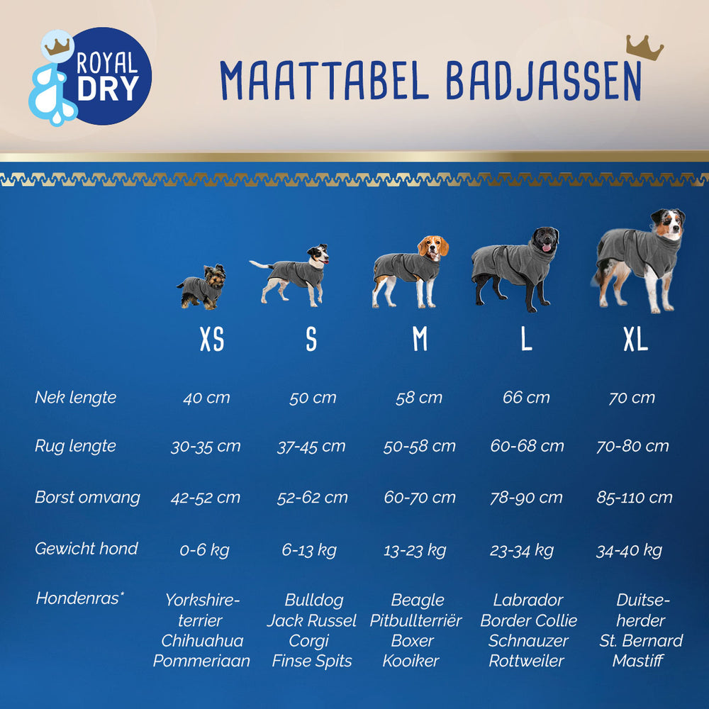 Royal Dry Badjas Voor Honden XL