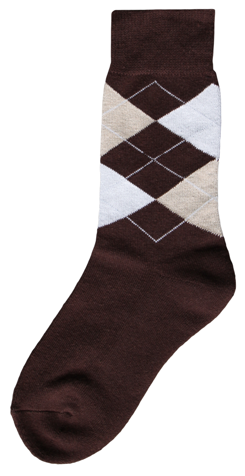 
  Ruitersok bruin/beige/wit 43-46 - artikelnummer SOKK010C
