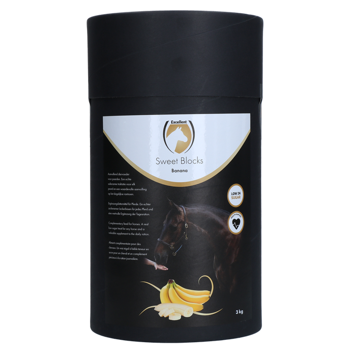 
  Excellent Horse Sweet Blocks Banana 3 kg - artikelnummer SWEE003
