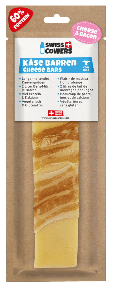 
  SwissCowers Cheese Bars Bacon L - artikelnummer SWIS110500
