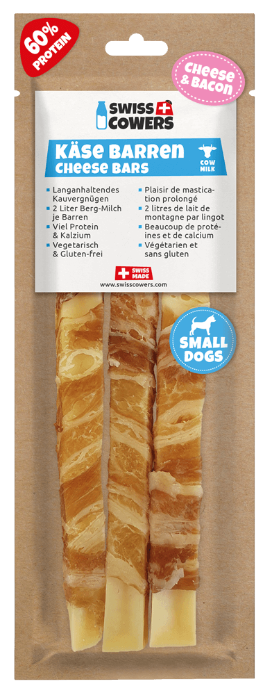 
  SwissCowers Cheese Bars Bacon S - artikelnummer SWIS110550
