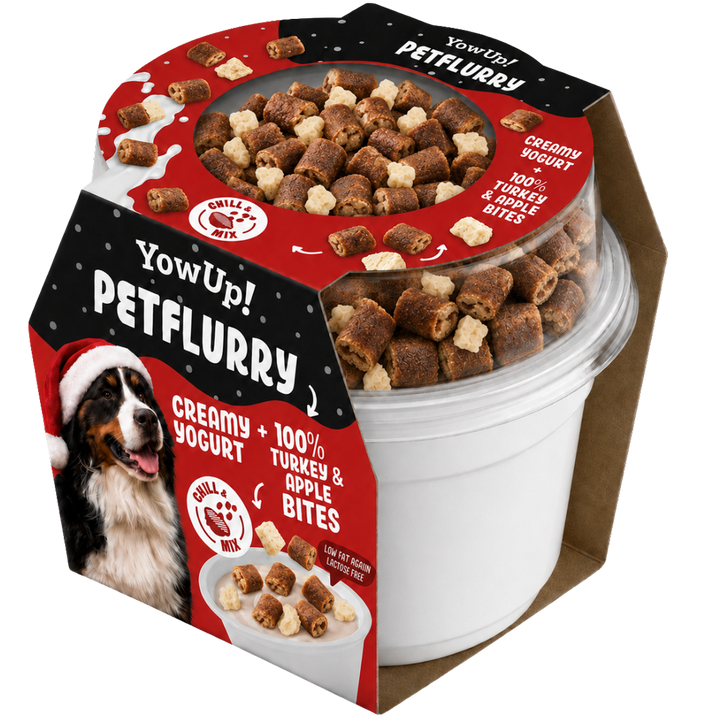 
  Yowup! PetFlurry Turkey & Apple Bites “Christmas edition 2026” - artikelnummer YOWUP280
