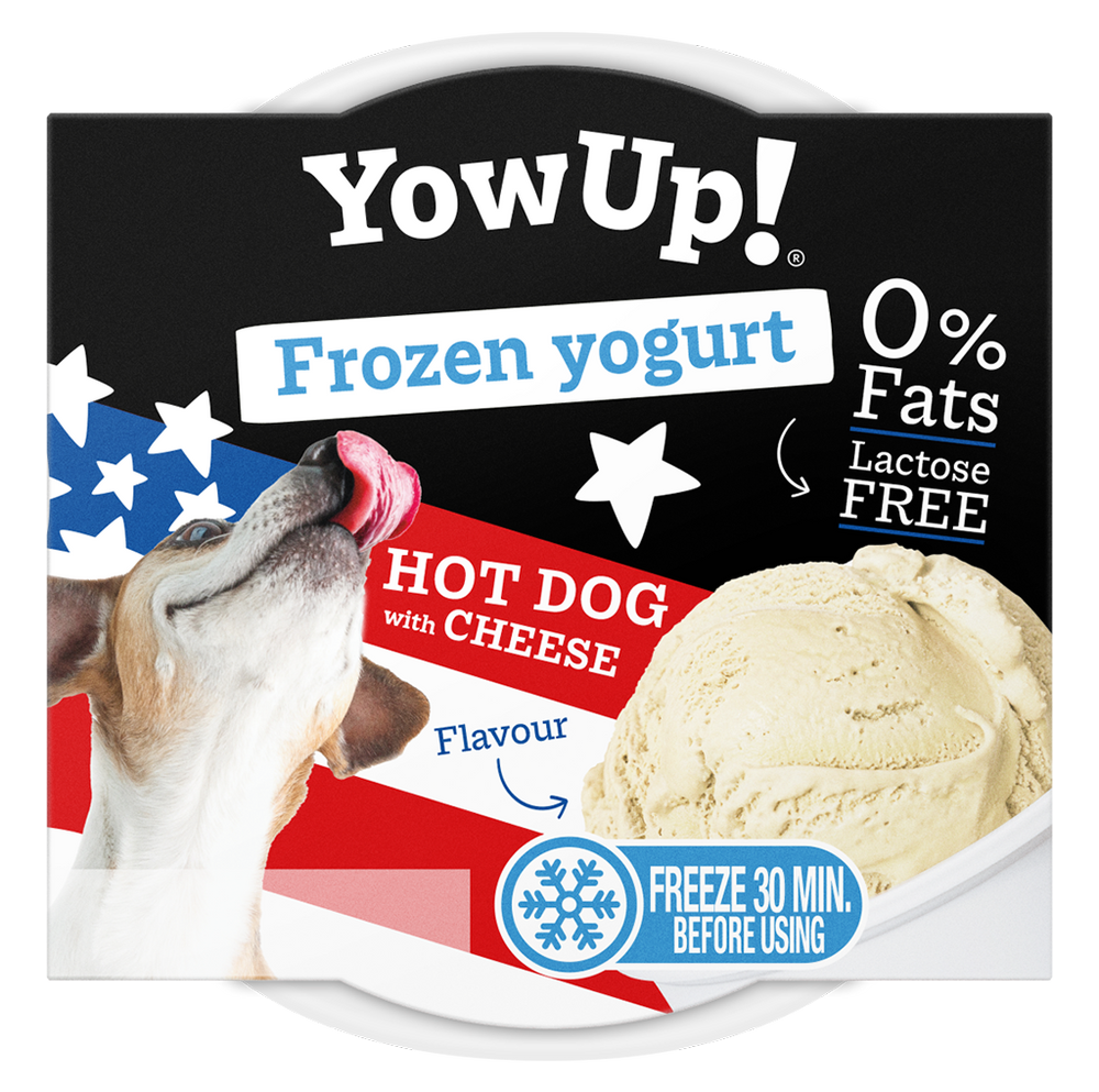 YowUp! Frozen Yoghurt Hot dog met Kaas