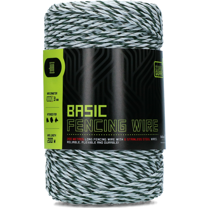 
  Zoneguard Basic Afrasteringsdraad 3 mm 200 m - artikelnummer ZONE0065
