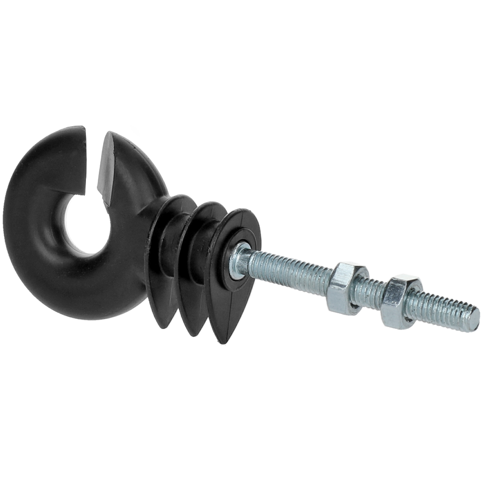 ZoneGuard Ringisolator zwart met moer (mdk)